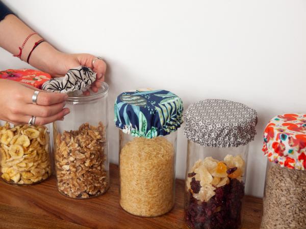 Zero-Waste Starter Set of glass and hood for a sustainable everyday life